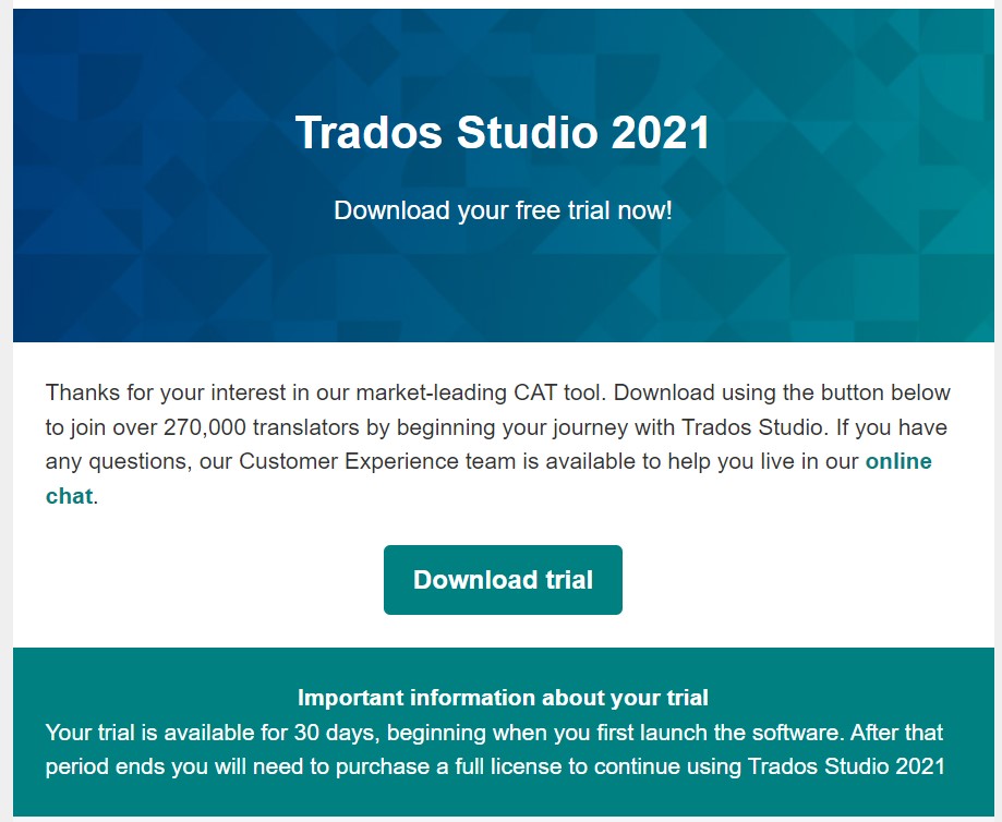 Link tải Trados Studio 2021