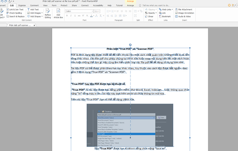 Tệp “True PDF” được chỉnh sửa trực tiếp trên đó bằng phần mềm Foxit Phamtom