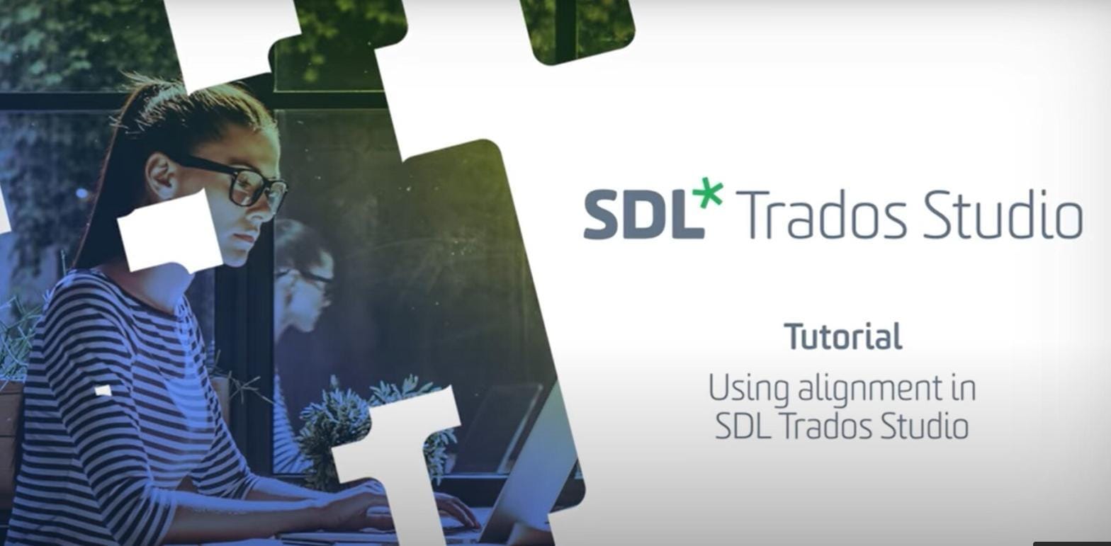 Translation Alignment Tool In Trados Studio 2019